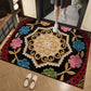 3D Floral Yarn Anti-Slip Absorbent Floor Mat – Stylish, Soft & Safe