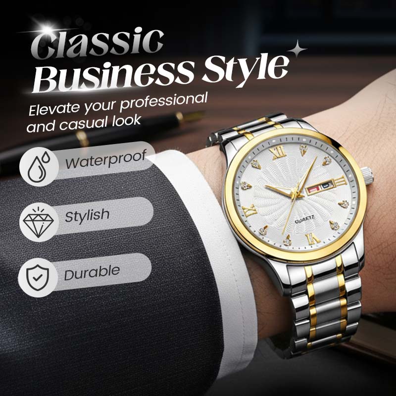 🔥Christmas Limited-Time Offer: 80% OFF!!!🔥Men's Two-Tone Waterproof Luminous Watch