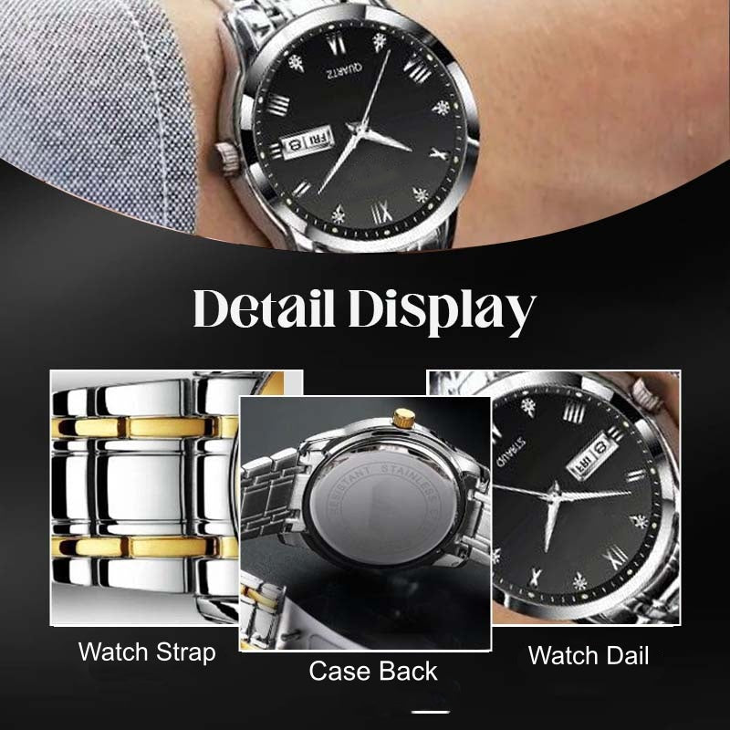🔥Christmas Limited-Time Offer: 80% OFF!!!🔥Men's Two-Tone Waterproof Luminous Watch