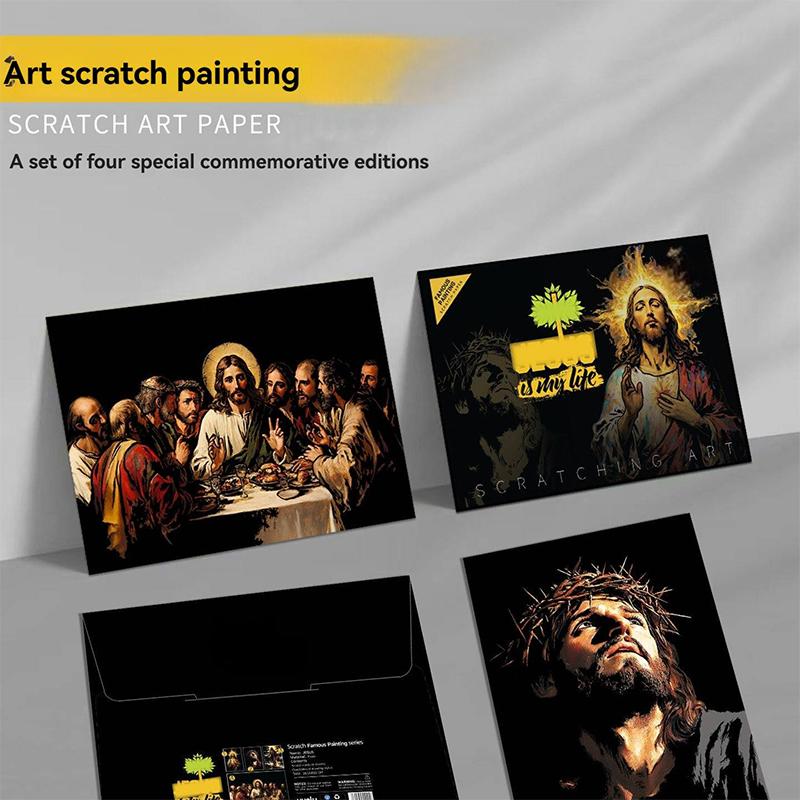 Scratch Art Painting Kit for Adults