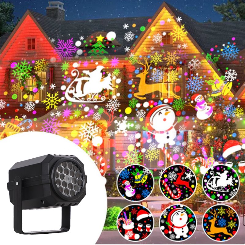 🔥Christmas Limited-Time Offer: 49% OFF!!! 🎁Rotating LED Christmas Pattern Projector Light