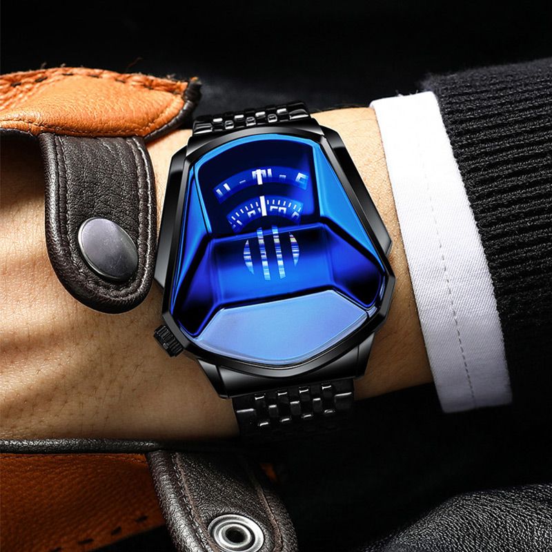 Luxury Mens Racing Sport Rhombus Watch