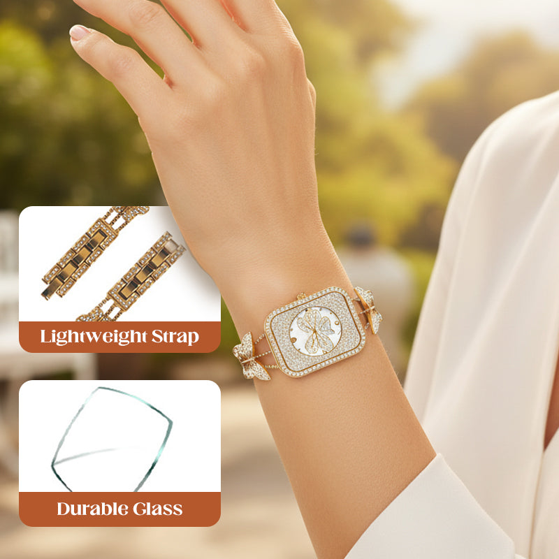 ⏳Time-limited Special⏰Women’s Elegant Butterfly Jewelry Chain Watch🎀💎⌚