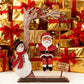 3D Wooden Santa on Swing Tabletop Decor