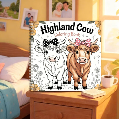 🎅2025 Christmas Sale - 50% OFF🐮Highland Cow Coloring Book
