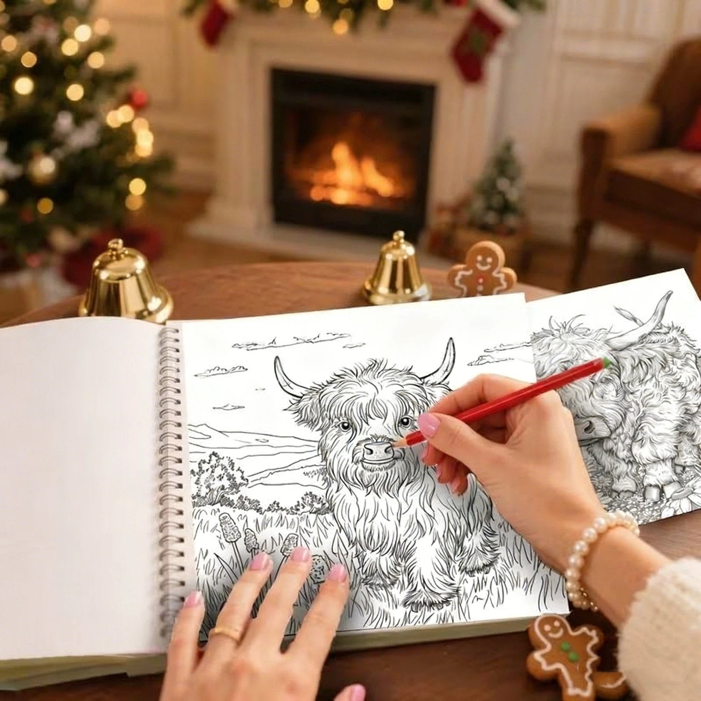 🎅2025 Christmas Sale - 50% OFF🐮Highland Cow Coloring Book