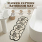Flower Pattern Quick-Dry Bathroom Mat