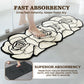 Flower Pattern Quick-Dry Bathroom Mat