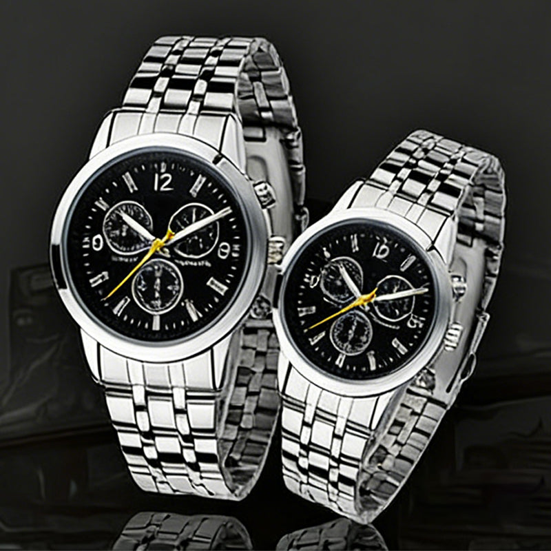 ⏳Limited-time 49% off⏰Classic 3-Eye Dial Casual Couple's Watch⌚