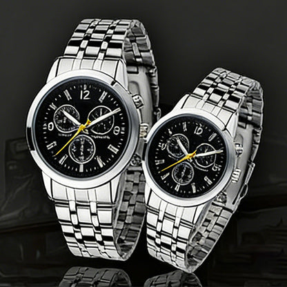 ⏳Limited-time 49% off⏰Classic 3-Eye Dial Casual Couple's Watch⌚