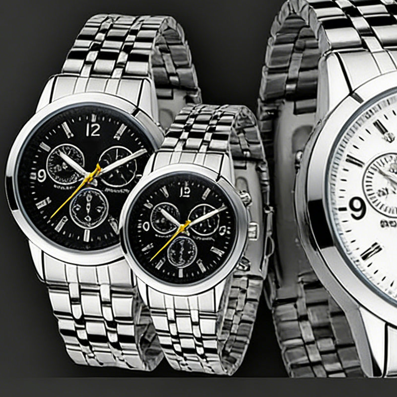 ⏳Limited-time 49% off⏰Classic 3-Eye Dial Casual Couple's Watch⌚