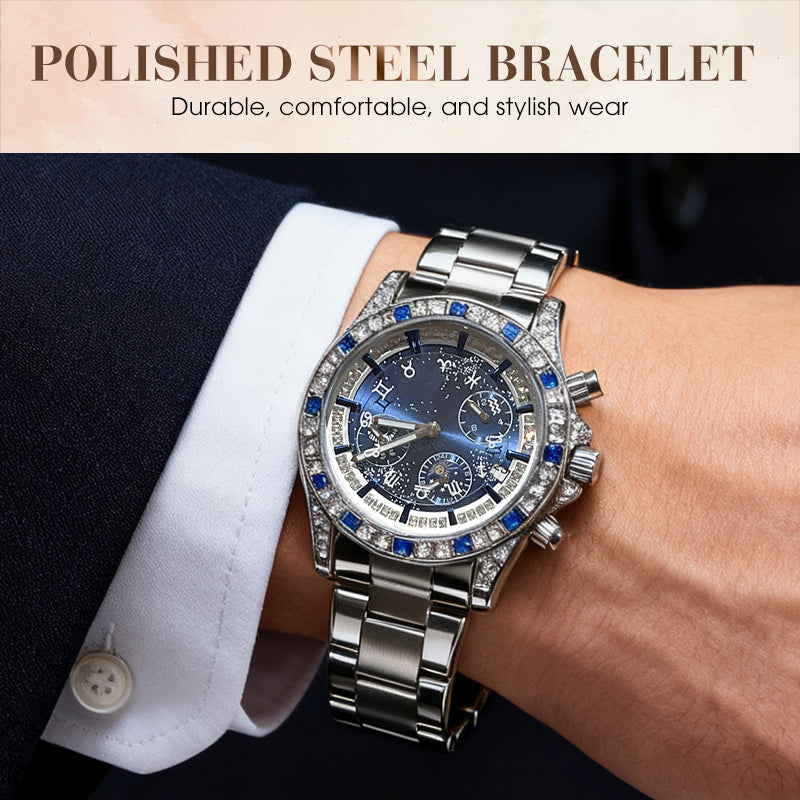 Men's Six-Hand Luminous Chronograph Watch
