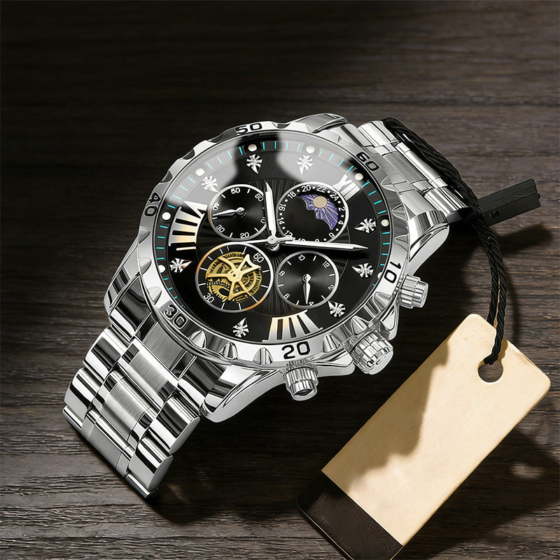 🔥Hot Sale🔥Men's Luminous Waterproof Flywheel Quartz Watch (50% OFF)