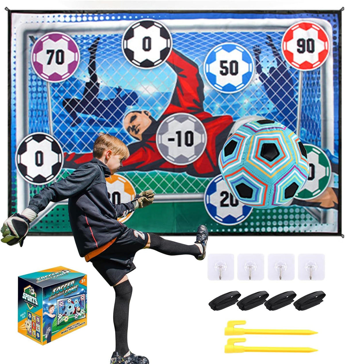 ⚽ LIMITED-TIME 50% OFF! ✨ Kids Soccer Ball Game Set – Portable, Safe, Easy Setup 🎁