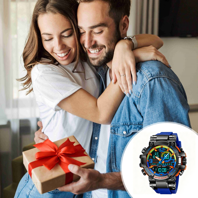 ⌚ LIMITED-TIME 50% OFF! 💧 Multifunctional Waterproof LED Digital Watch – 50M, Dual Movement, Stopwatch 🌙