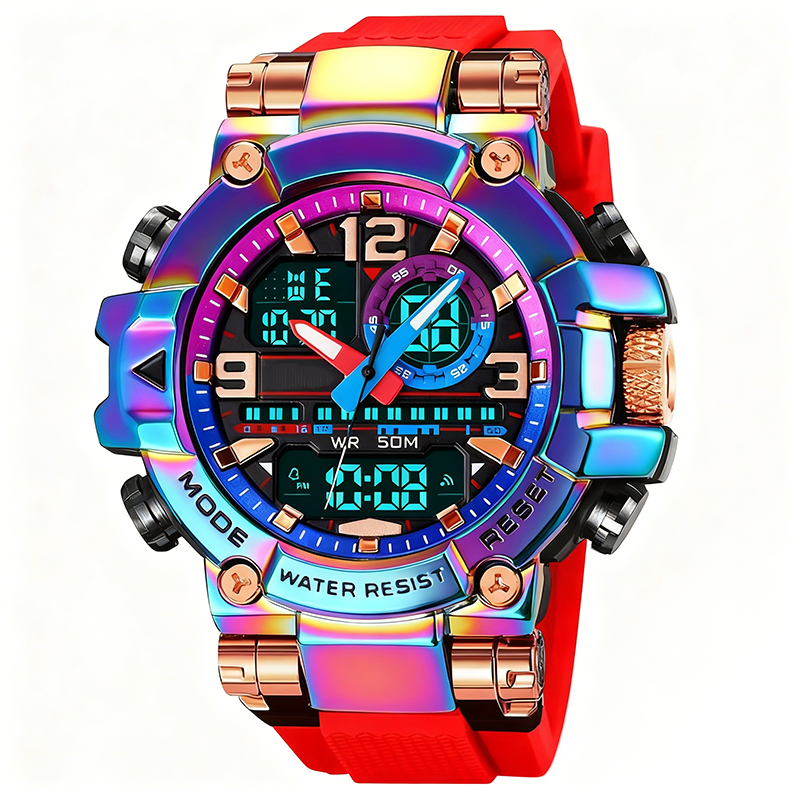 ⌚ LIMITED-TIME 50% OFF! 💧 Multifunctional Waterproof LED Digital Watch – 50M, Dual Movement, Stopwatch 🌙