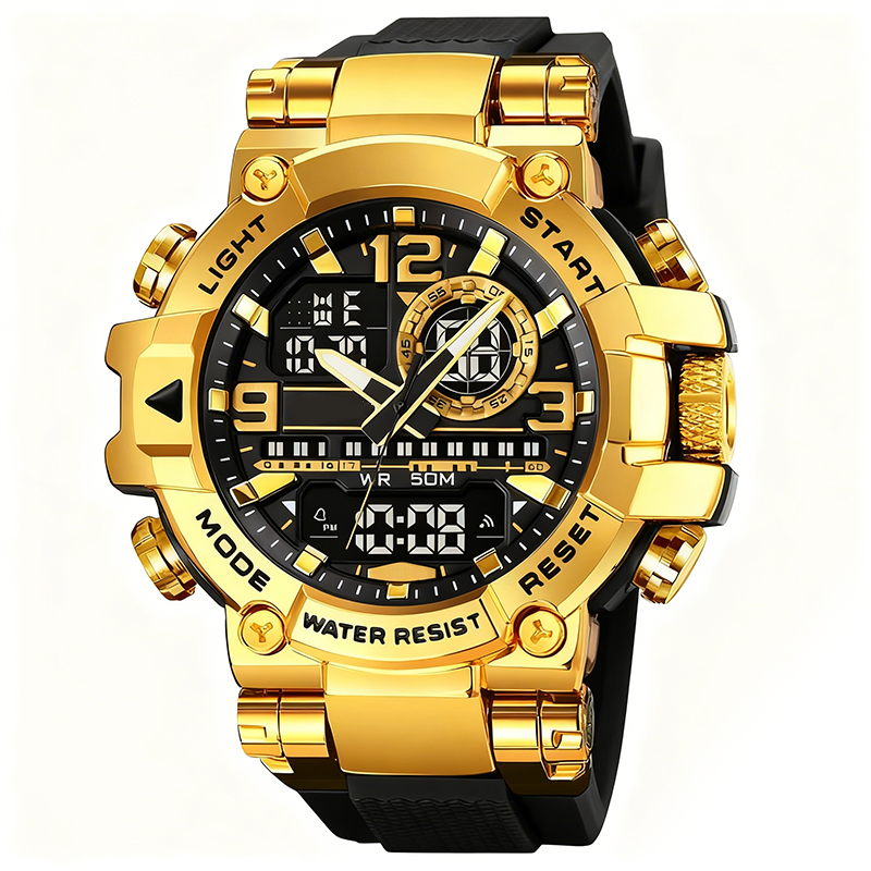 ⌚ LIMITED-TIME 50% OFF! 💧 Multifunctional Waterproof LED Digital Watch – 50M, Dual Movement, Stopwatch 🌙