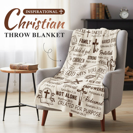 🎁🔥2026 Hot Sale 50%OFF🎁Inspirational Christian Throw Blanket
