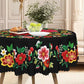🔥Hot Sale🔥Mexican Floral Tablecloth With Scalloped Edge (50% OFF)