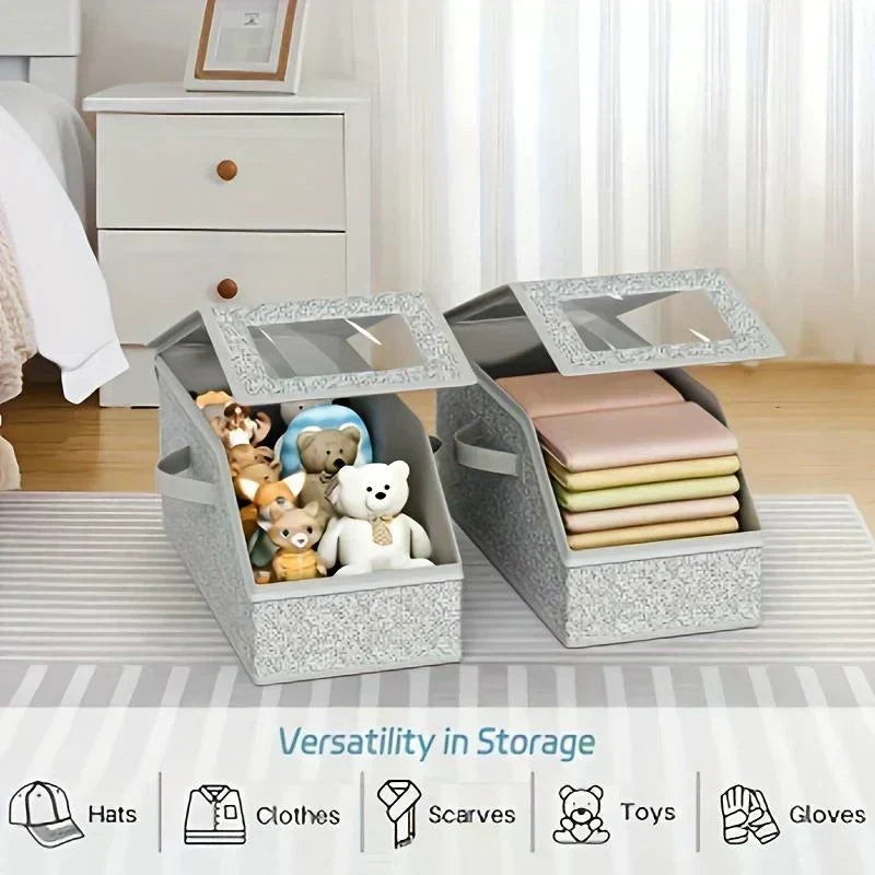 🧢 50% OFF NOW! 🎉 Stackable Baseball Cap Boxes – Space-saving & dustproof – Clear view, perfect for organizing hats in closets or shelves – sturdy and stackable 📦