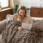 Cozy Leopard Print Throw Blanket