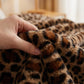 Cozy Leopard Print Throw Blanket