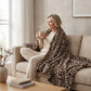 Cozy Leopard Print Throw Blanket