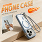 📱 LIMITED-TIME 50% OFF! ✨ Magnetic Phone Case with Kickstand – Lens Guard, Strong Magnet, Clear 🔋