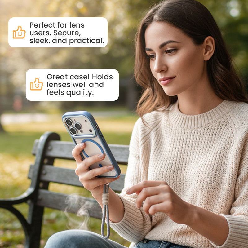 📱 LIMITED-TIME 50% OFF! ✨ Magnetic Phone Case with Kickstand – Lens Guard, Strong Magnet, Clear 🔋