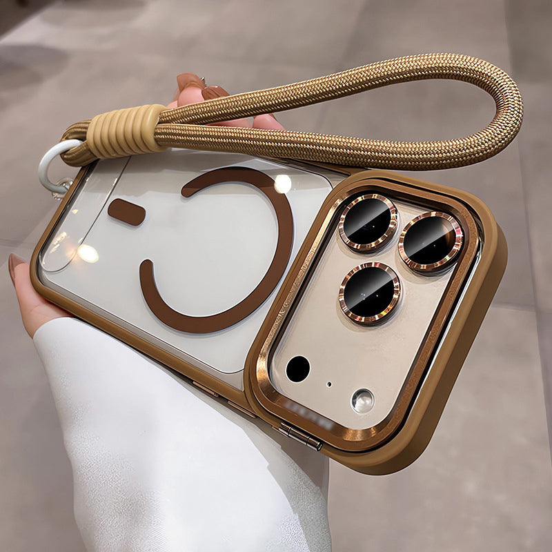 📱 LIMITED-TIME 50% OFF! ✨ Magnetic Phone Case with Kickstand – Lens Guard, Strong Magnet, Clear 🔋