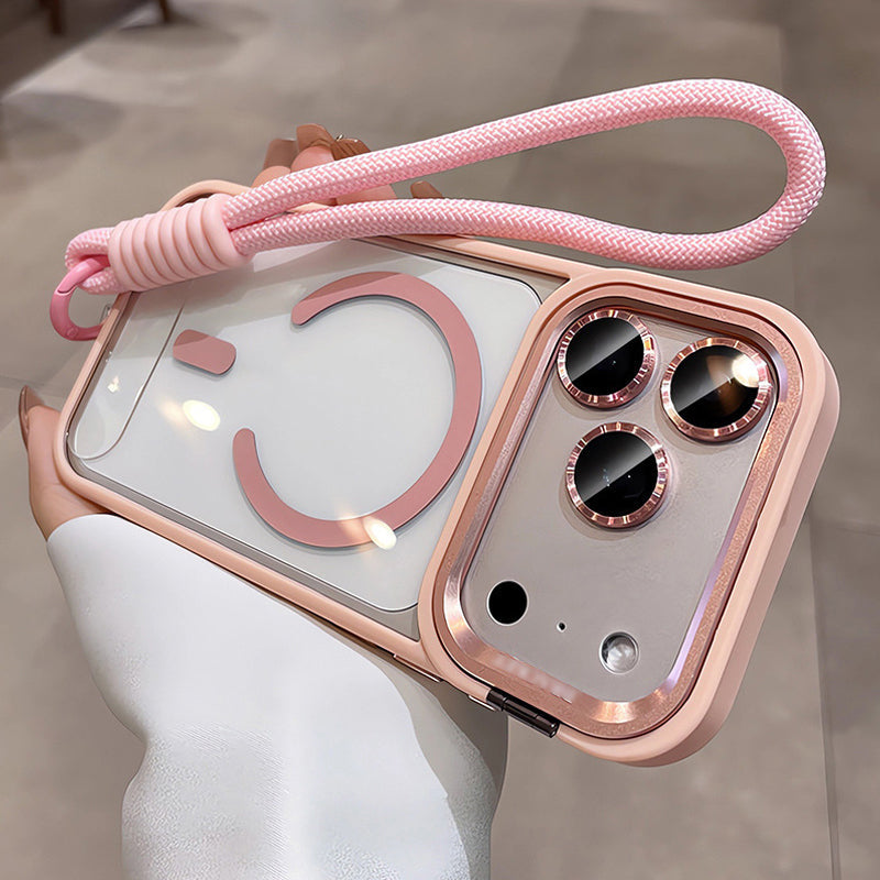 📱 LIMITED-TIME 50% OFF! ✨ Magnetic Phone Case with Kickstand – Lens Guard, Strong Magnet, Clear 🔋