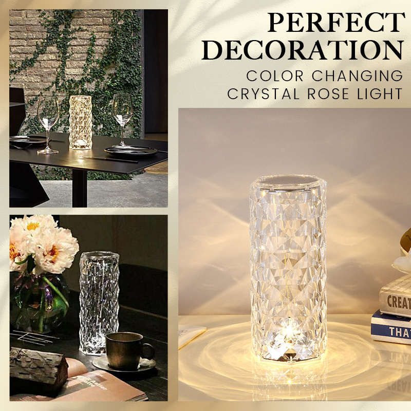 ⏳🔥LIMITED-TIME 50% OFF! ⏰Touch Control Rose Crystal Lamp – Luxurious, Romantic, Gift‑worthy 🌙