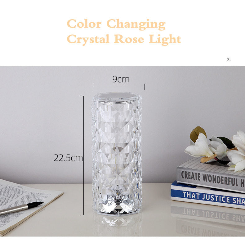 ⏳🔥LIMITED-TIME 50% OFF! ⏰Touch Control Rose Crystal Lamp – Luxurious, Romantic, Gift‑worthy 🌙