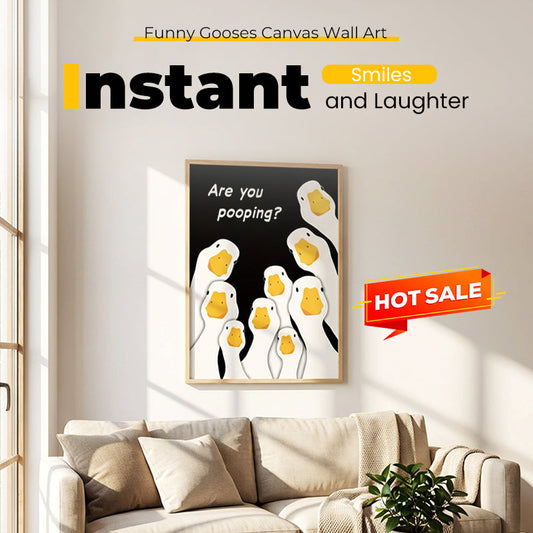 🔥Hot Sale🔥Funny Gooses Canvas Wall Art（50% OFF）
