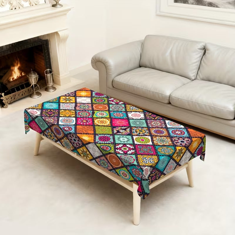 📢📢50% OFF! 🎨 Decorative Printed Tablecloth – Waterproof, Heat-Resistant & Non-Slip for Every Occasion! 🍽️✨