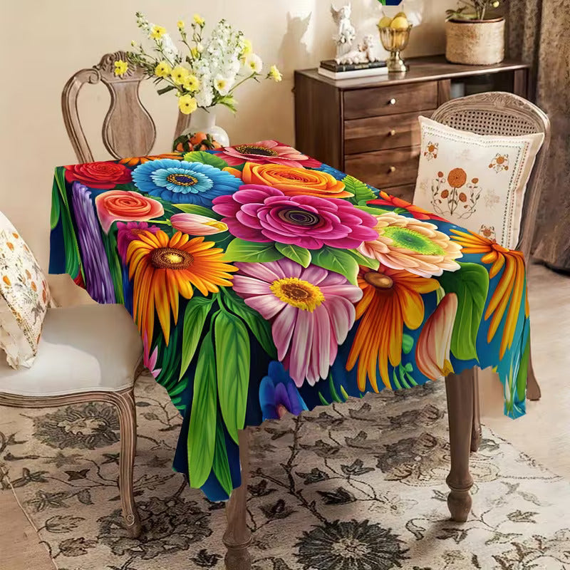 📢📢50% OFF! 🎨 Decorative Printed Tablecloth – Waterproof, Heat-Resistant & Non-Slip for Every Occasion! 🍽️✨