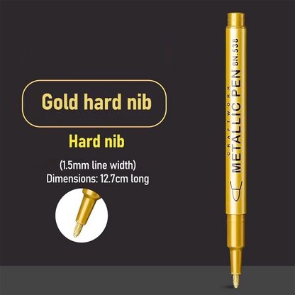 Waterproof Quick-Drying Metallic Markers