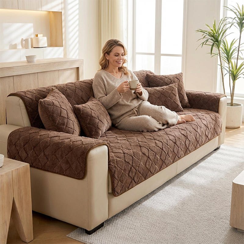 Non-Slip Thermal Sofa Cushion for Winter
