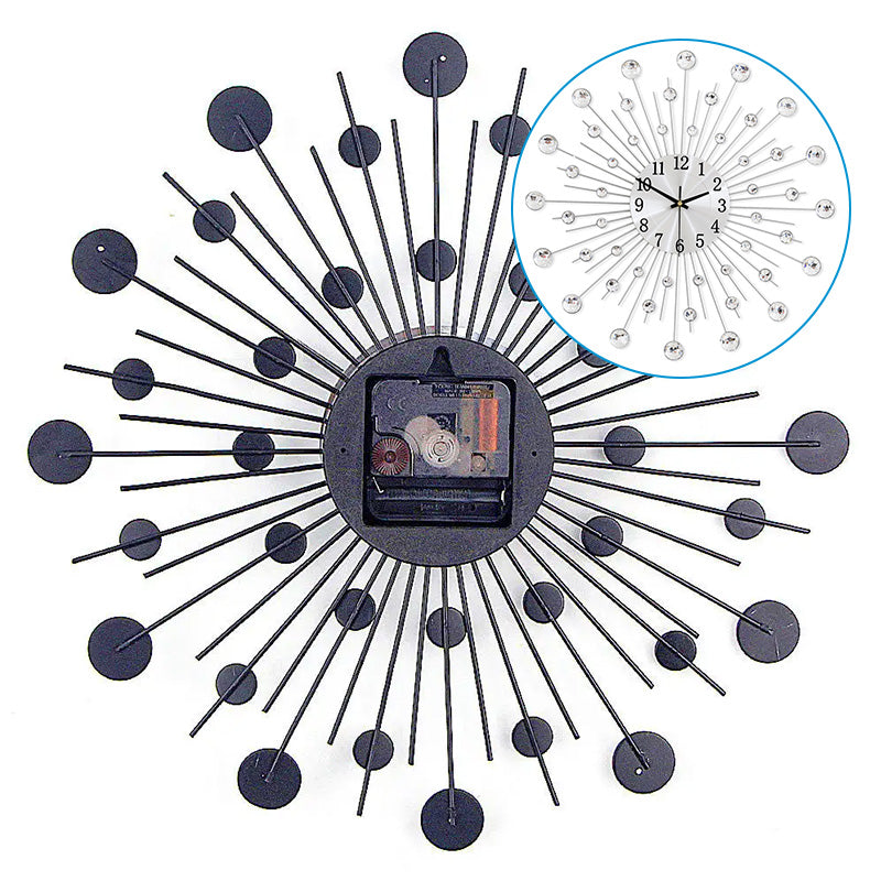 📢📢50%  OFF !! ⏰ Creative Rhinestone Wall Clock – Silent, Minimalist Luxury for Living Room, Dining & Entryway! 💎🏡