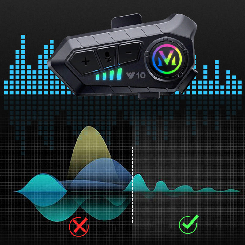 📢📢50%  OFF !! ⏰Motorcycle Bluetooth Headset for Half/Full Face Helmet