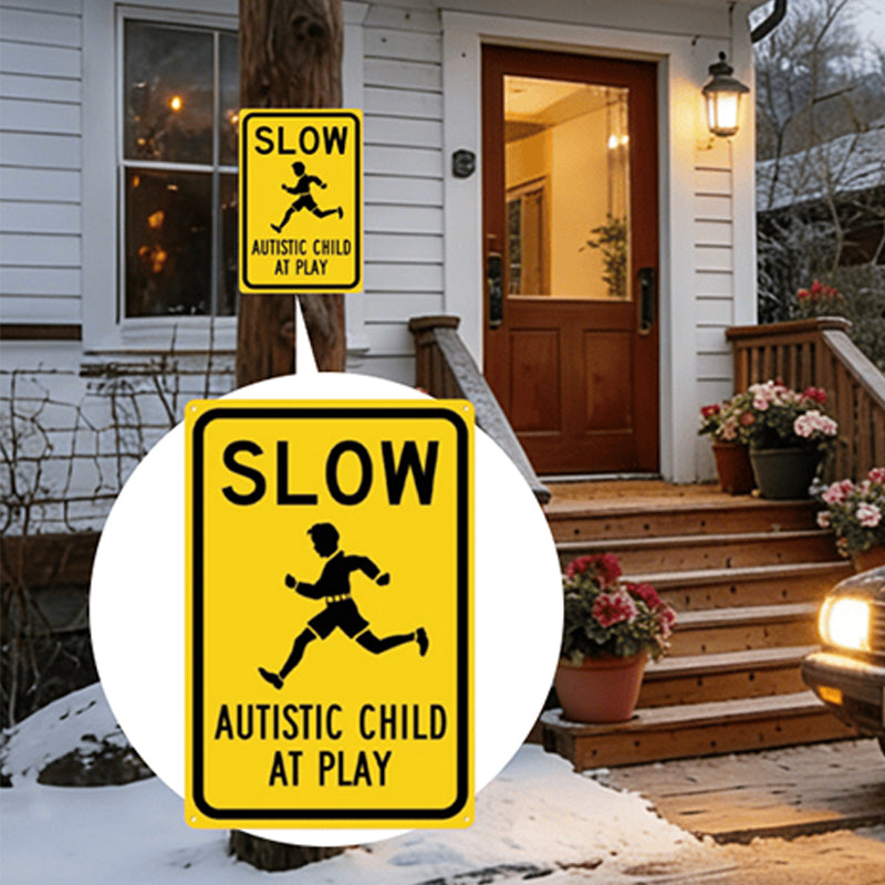 ⏰Caution Warning Metal Sign