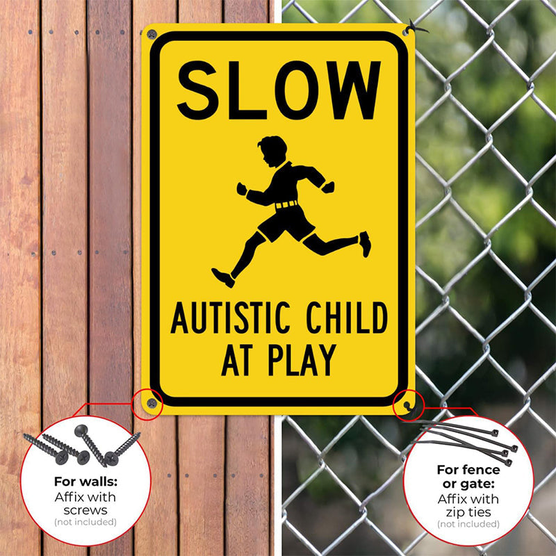 ⏰Caution Warning Metal Sign