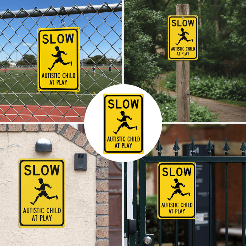 ⏰Caution Warning Metal Sign