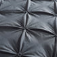 3-Piece Pintuck Pleated Duvet Cover & Pillowcases Set