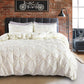 3-Piece Pintuck Pleated Duvet Cover & Pillowcases Set