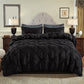 3-Piece Pintuck Pleated Duvet Cover & Pillowcases Set