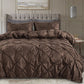 3-Piece Pintuck Pleated Duvet Cover & Pillowcases Set