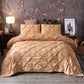 3-Piece Pintuck Pleated Duvet Cover & Pillowcases Set