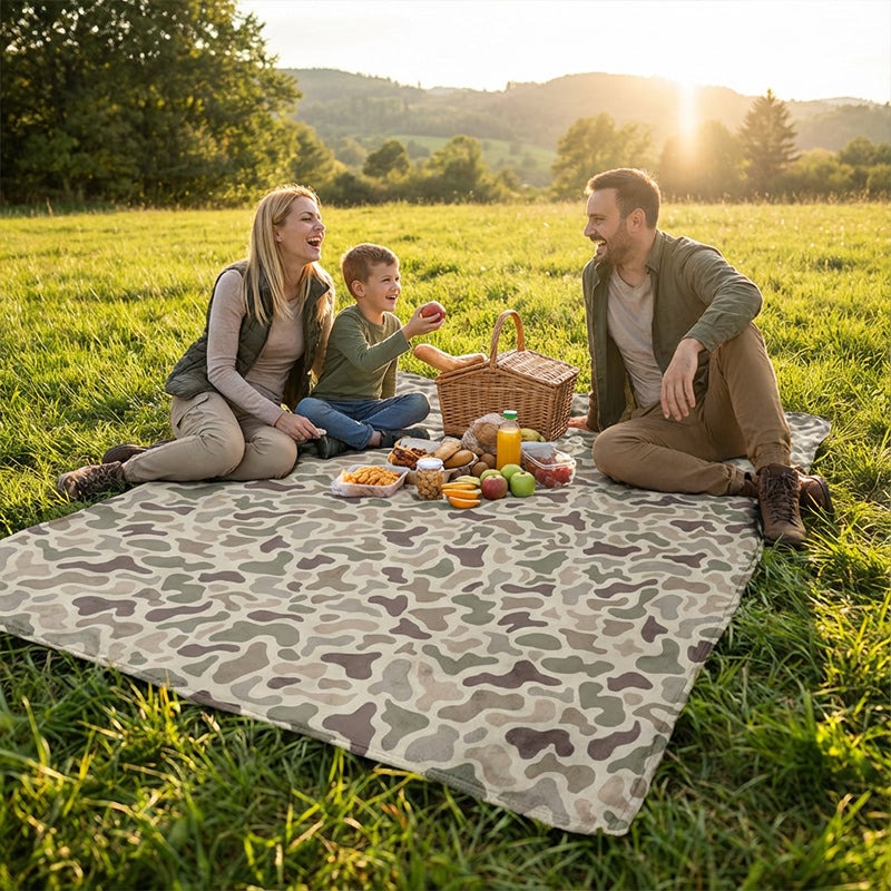 Ultra-Soft Camouflage Print Throw Blanket