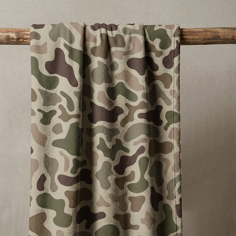 Ultra-Soft Camouflage Print Throw Blanket